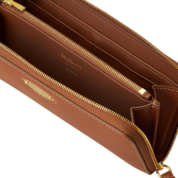 Mulberry Plaque 8 Zip Purse Legacy Brown 2