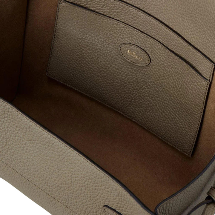 Club21 - Mulberry - Small Soft Bayswater Linen Green Heavy Grain - HANDBAGS - Green