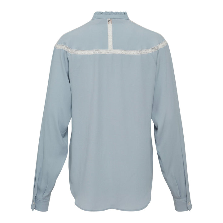 Club21 - N21 - Bow Ruffles Lace Blouses - BLOUSES - Light Blue