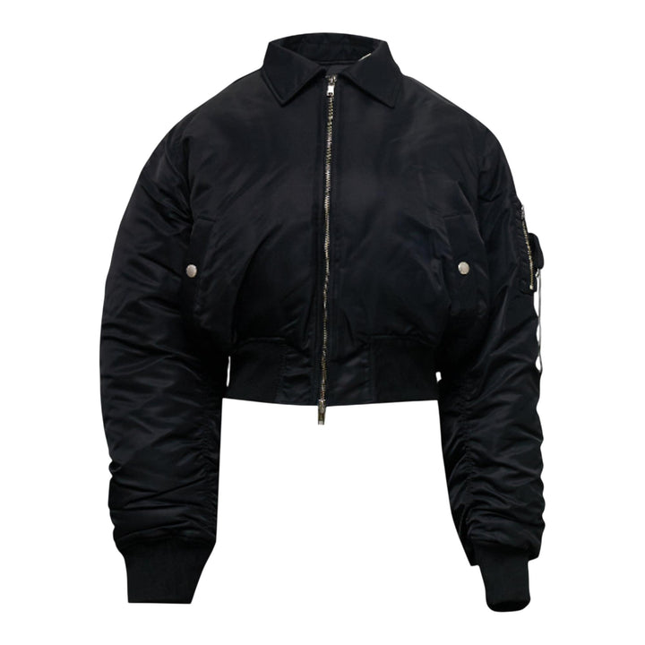 Club21 - NACHE - Cropped Bomber Jacket Unisex - BLOUSON - Black