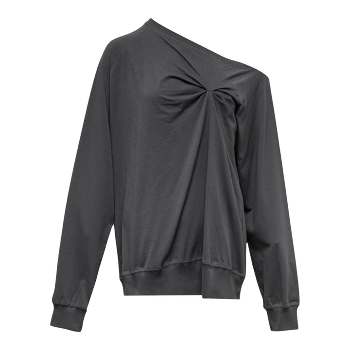 Club21 - NACHE - Pinched Long Sleeve Charcoal - KNIT TOPS - Grey