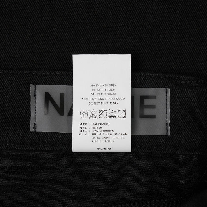 Club21 - NACHE - Reverse Cotton Pants Black - JEANS - Black