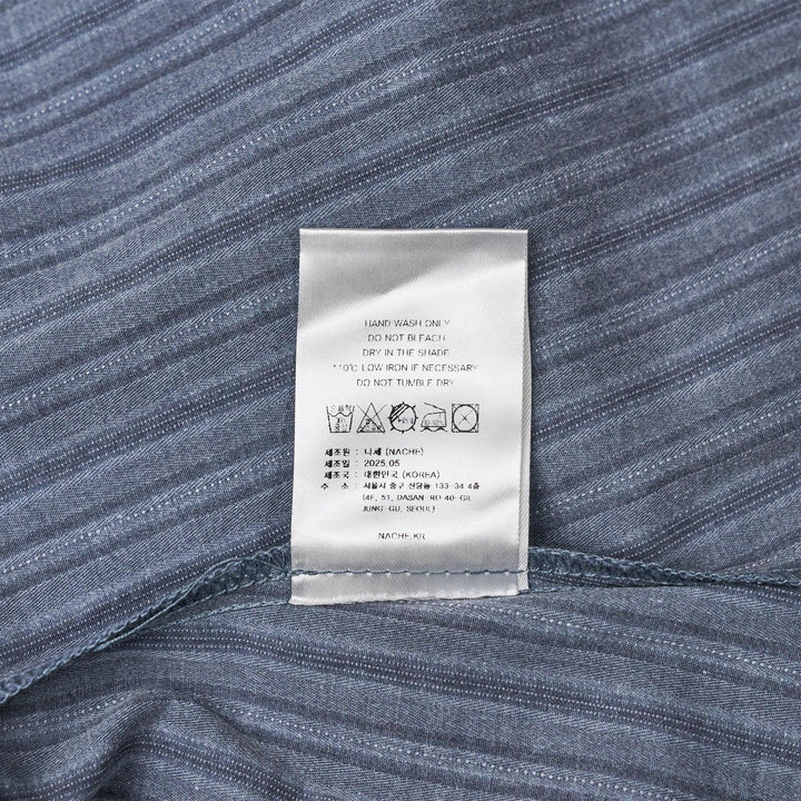 Club21 - NACHE - Striped Off Shoulder Shirt Blue - KNIT TOPS - Blue