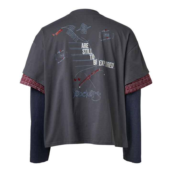 Club21 - NAMESAKE - Chuck 3-Layered Tee - TEES - Dark Blue