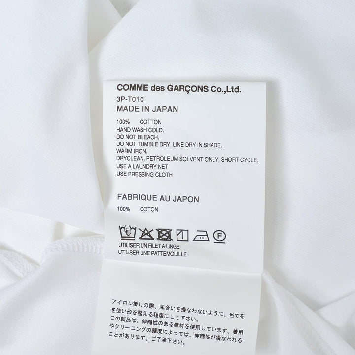 Club21 - Noir Kei Ninomiya - Cotton Ponte Tee - TEES - White
