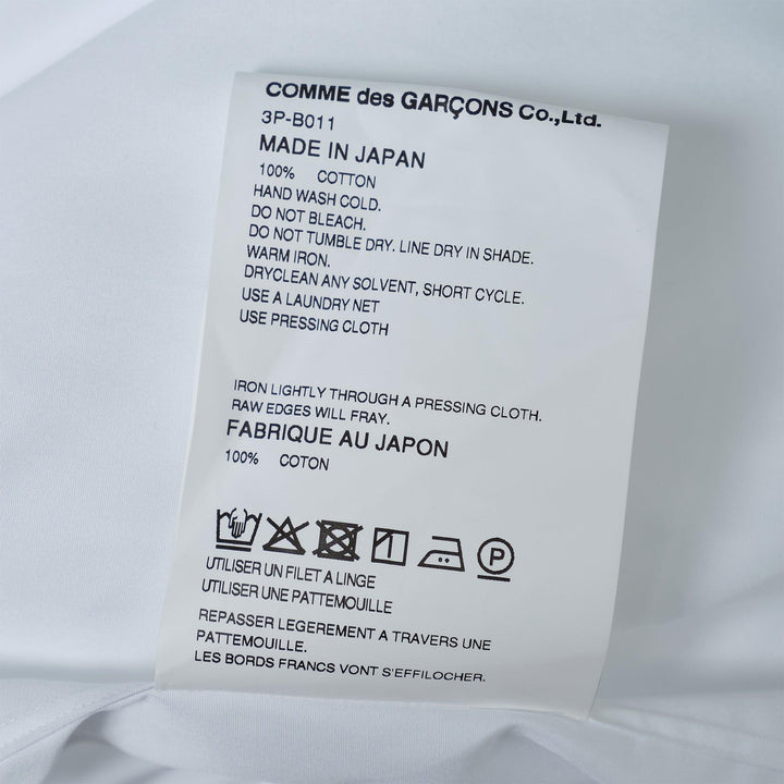 Club21 - Noir Kei Ninomiya - Cotton Ponte Tee - TEES - White