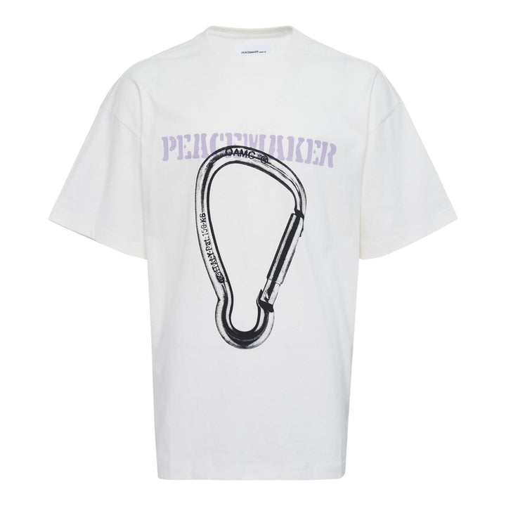 Club21 - OAMC Peacemaker - Loose Fit T-Shirt Carabinier Print - TEES - White