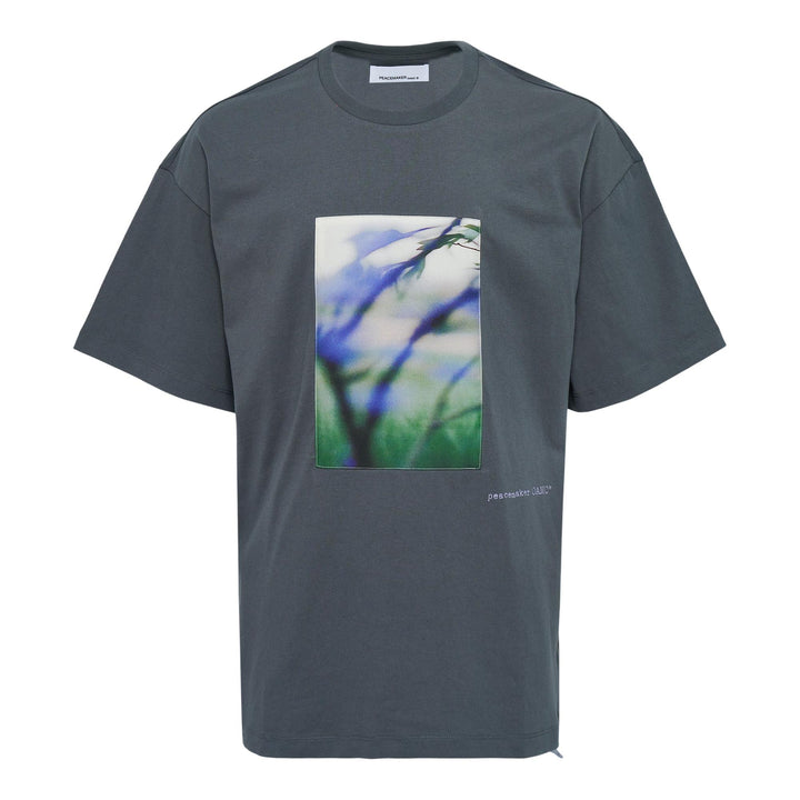 Club21 - OAMC Peacemaker - Loose Fit T-Shirt Landart Print - TEES - Grey