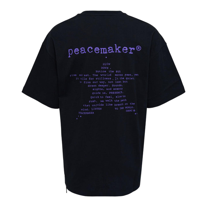 Club21 - OAMC Peacemaker - Loose Fit T-Shirt Star Print - TEES - Black