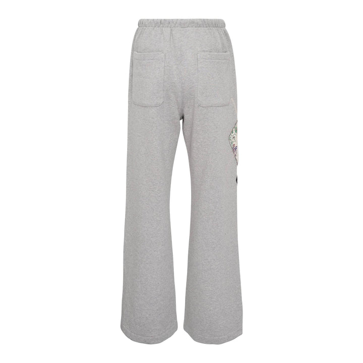 Club21 - OPEN YY - Argyle Patched Lounge Pants - PANTS - Light Grey
