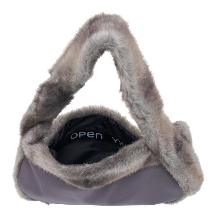 Club21 - OPEN YY - Furry Pocket Belt Bag - POUCHES - Grey