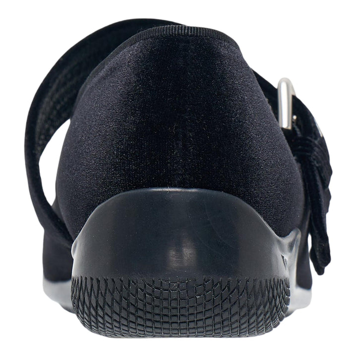 Club21 - OPEN YY - Velvet Heart Stud Ballet Flats - FLAT SHOES - Black