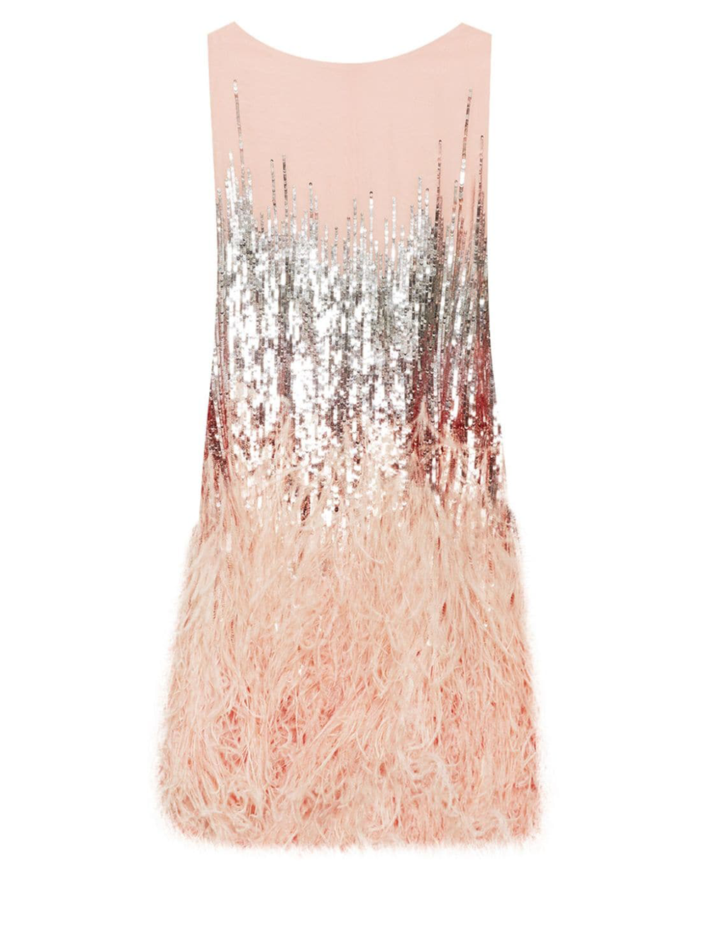 Sleeveless Scoop Neck Sequin Cocktail Dress – Club21.com