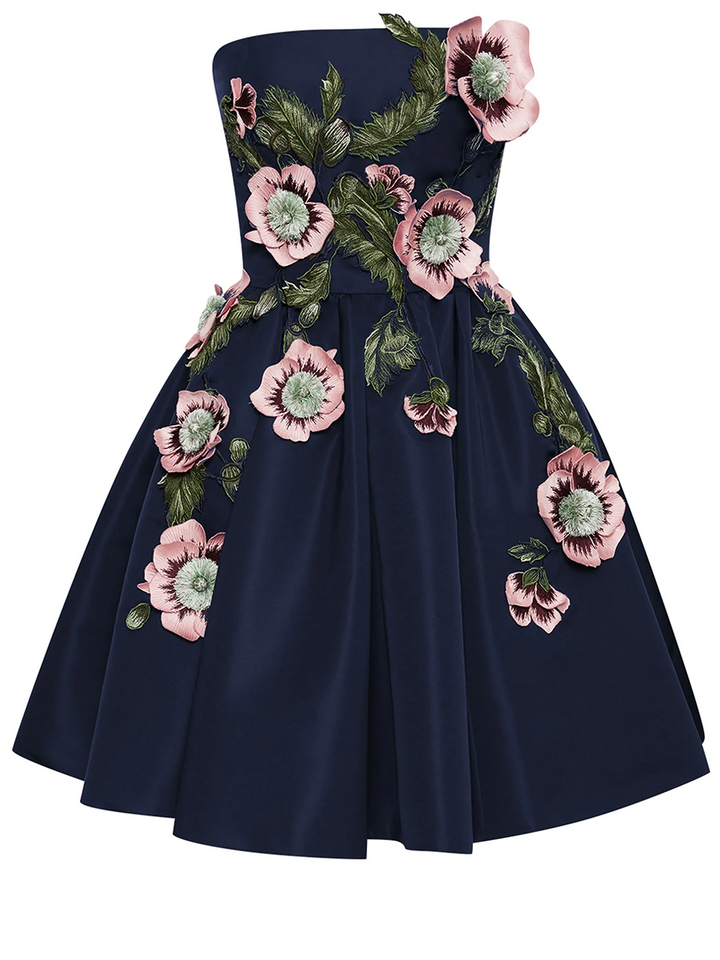 Oscar-de-la-Renta-Strapless-Hibiscus-Embroidered-Cocktail-Dress