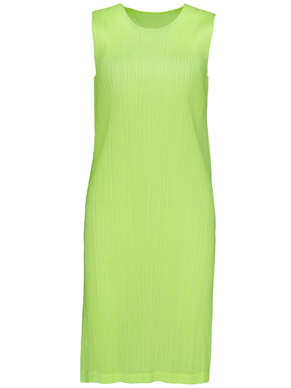 March Monthly Colors Tunic in Neon Yellow by Pleats Please Issey Miyake