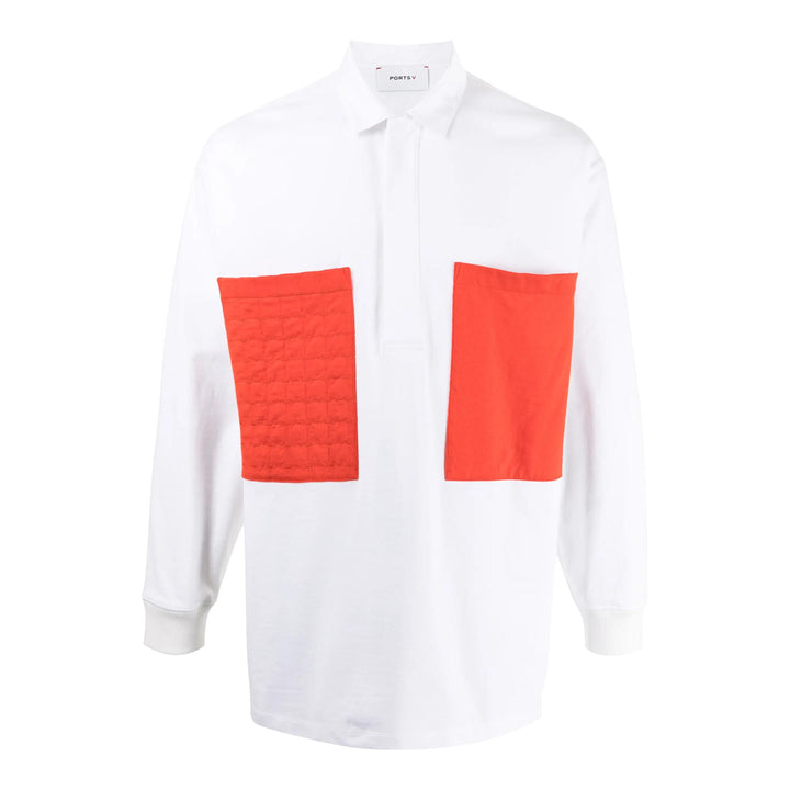 Club21 - PORTS V - Cut&Sew Long Sleeve Shirt - SHIRTS - White