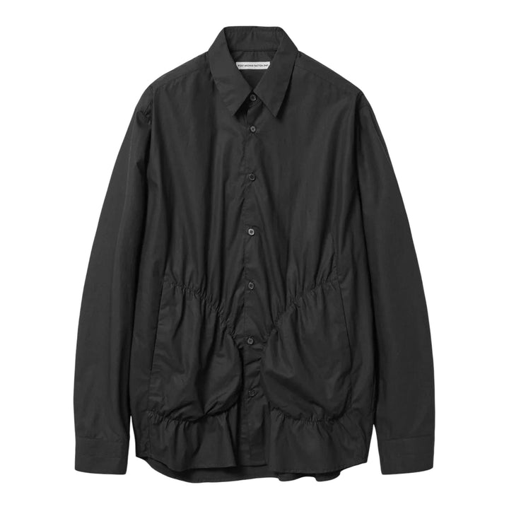 Club21 - POST ARCHIVE FACTION - Shirring Shirt 2025 - SHIRTS - Black
