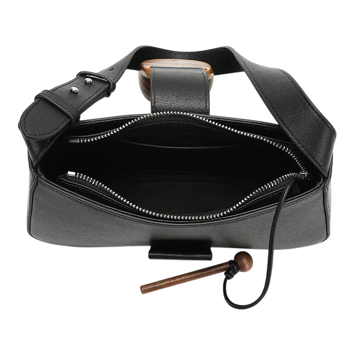 Club21 - PabePabe - Wooden Fish Bag - HANDBAGS - Black