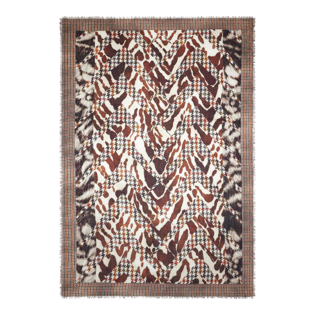 Club21 - Pierre-Louis Mascia - Euclide Scarf 135X195 - SCARVES - Dark Brown