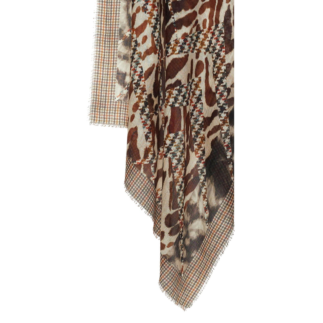 Club21 - Pierre-Louis Mascia - Euclide Scarf 135X195 - SCARVES - Dark Brown