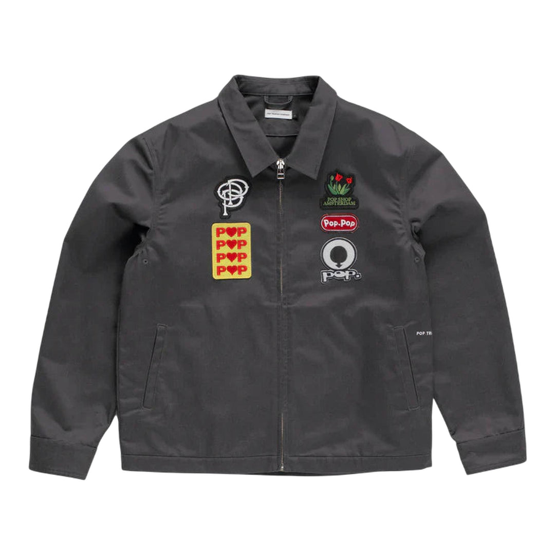 Club21 - Pop Trading Company - Full Zip Worker Jacket - JACKETS - Dark Grey