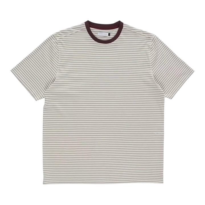 Club21 - Pop Trading Company - Striped Logo T-Shirt - TEES - Grey