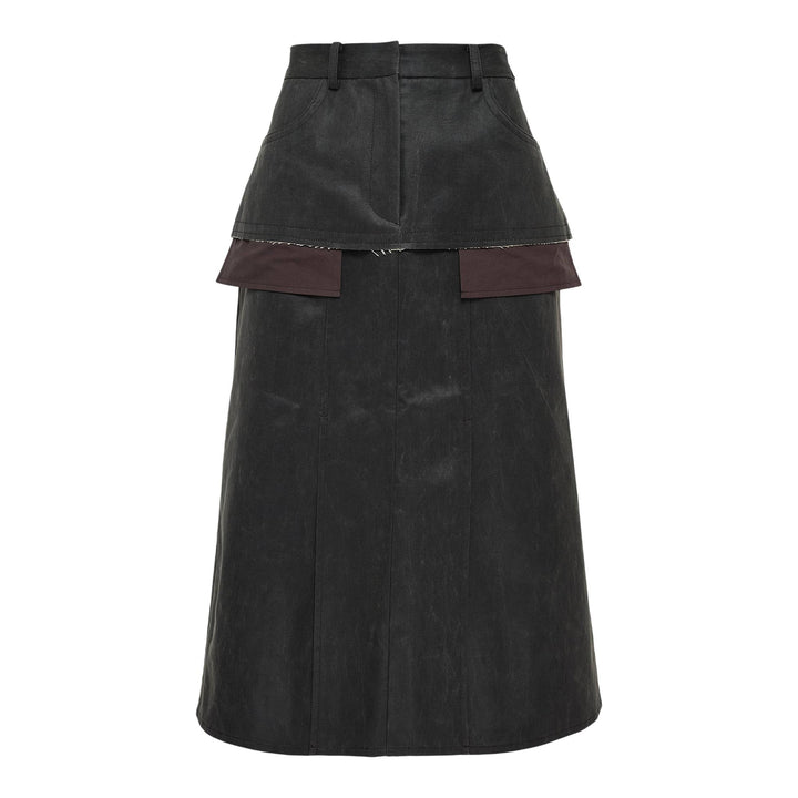 Club21 - RE;CODE - Faux Leather Skirt - SKIRTS - Brown