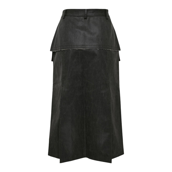 Club21 - RE;CODE - Faux Leather Skirt - SKIRTS - Brown