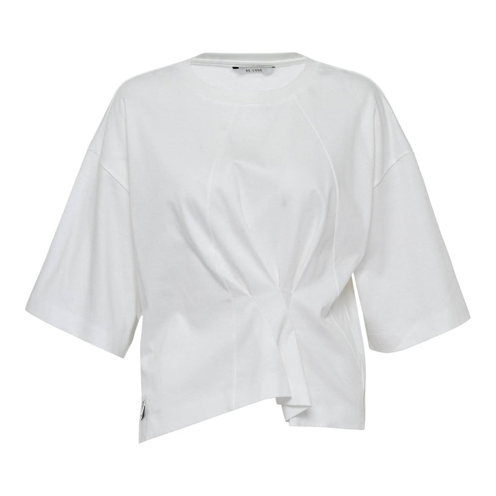 Club21 - RE;CODE - Front Shirring T-Shirt - TEES - White