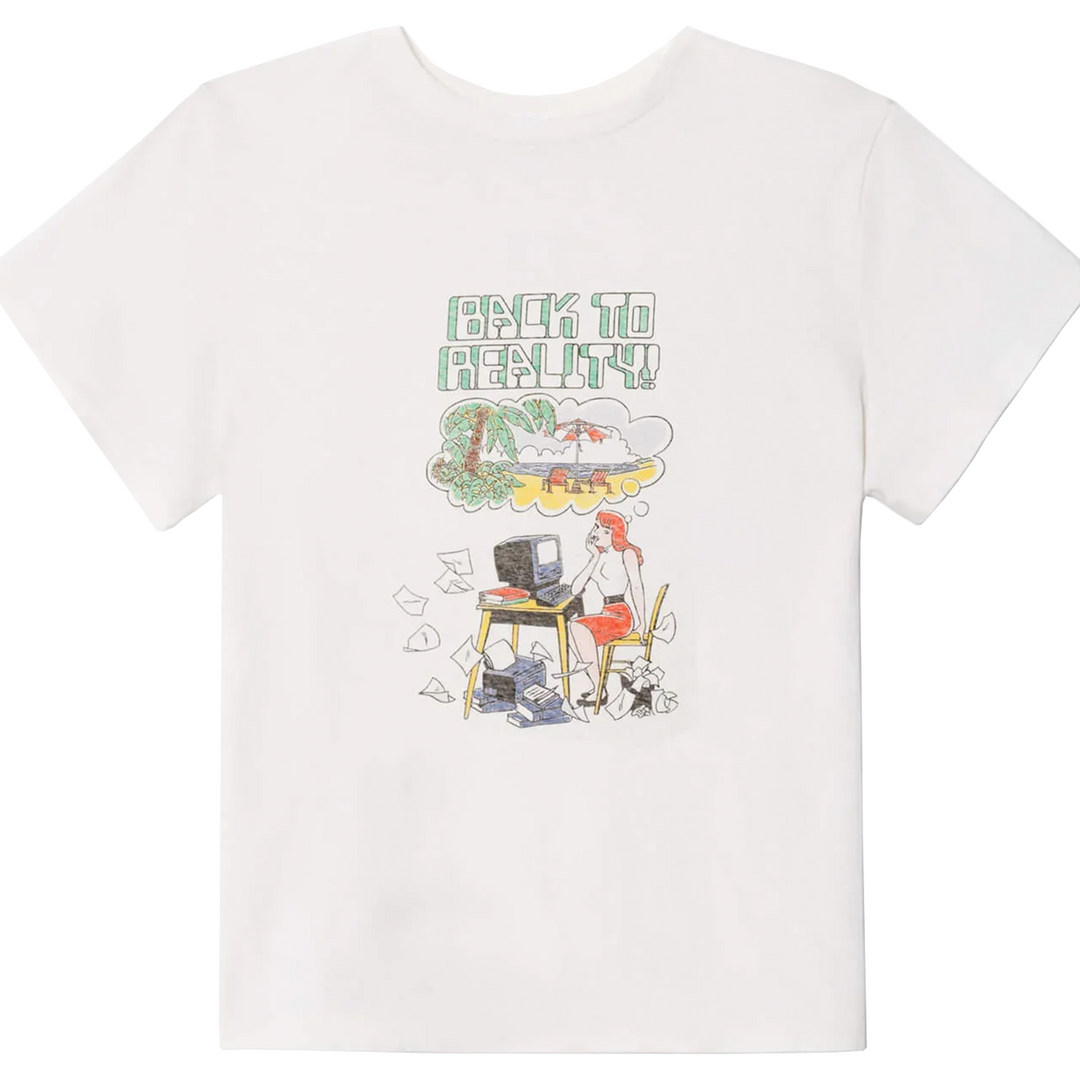 Áo thun cổ điển Back To Reality