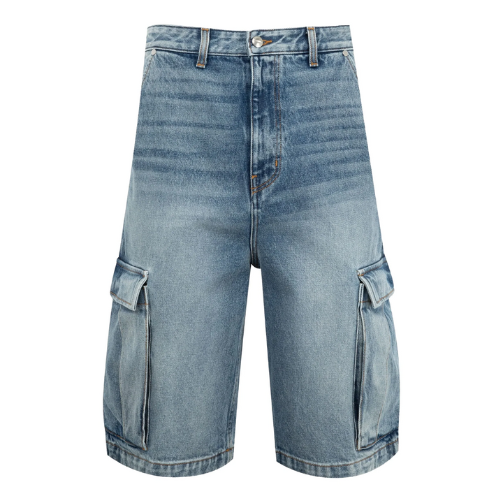 Quần short baggy denim cargo