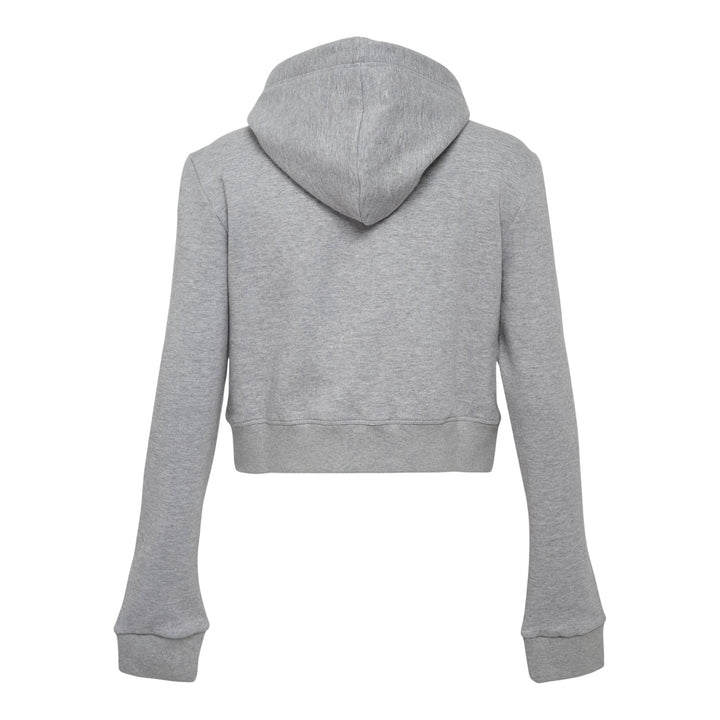 Club21 - ROKH - Broken Zip-Up Hoodie - SWEATERS - Light Grey