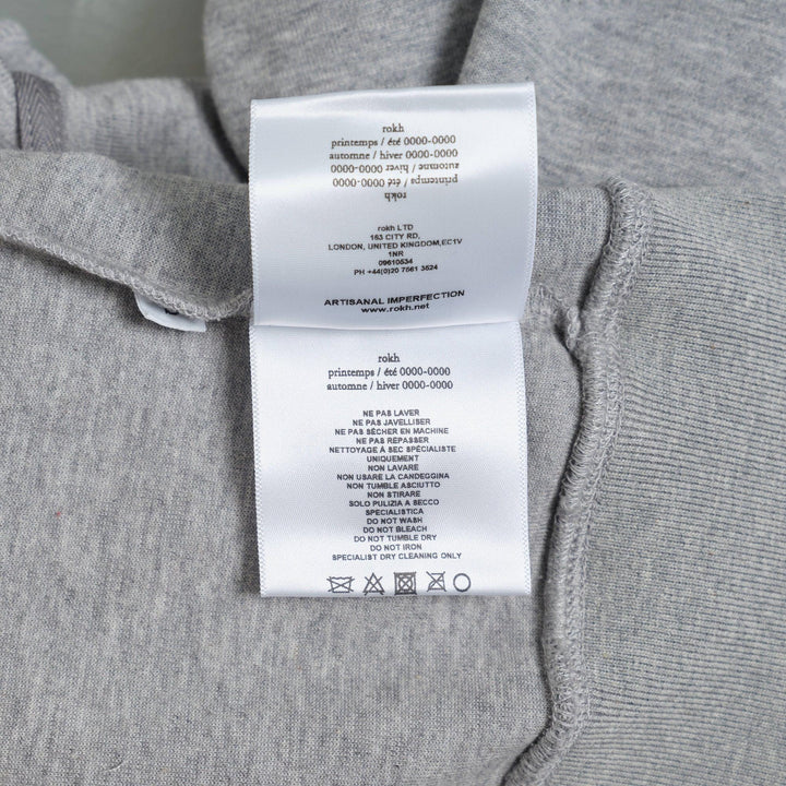Club21 - ROKH - Broken Zip-Up Hoodie - SWEATERS - Light Grey