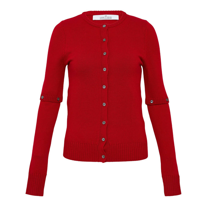 Club21 - ROKH - Detachable Sleeve Cardigan - CARDIGANS - Red