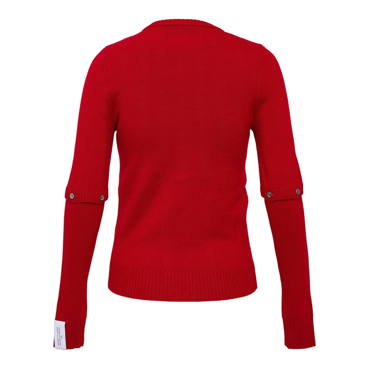 Club21 - ROKH - Detachable Sleeve Cardigan - CARDIGANS - Red