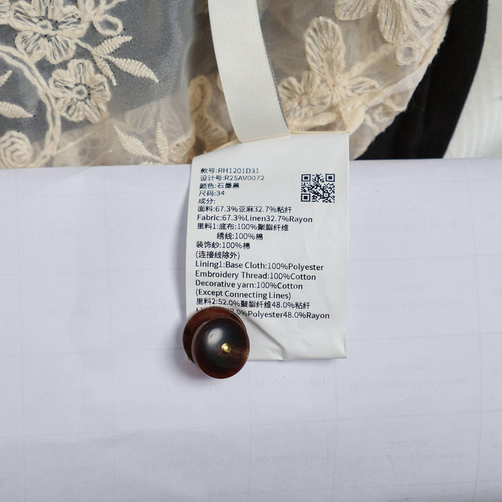 Club21 - Renli Su - Linen Tiered Trousers - JACKETS - Black