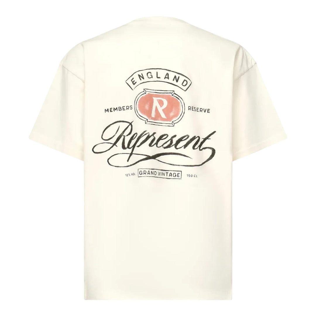 Club21 - Represent - Grand Vintage Hand Drawn T-Shirt - TEES - White