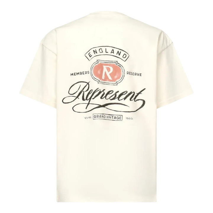 Club21 - Represent - Grand Vintage Hand Drawn T-Shirt - TEES - White