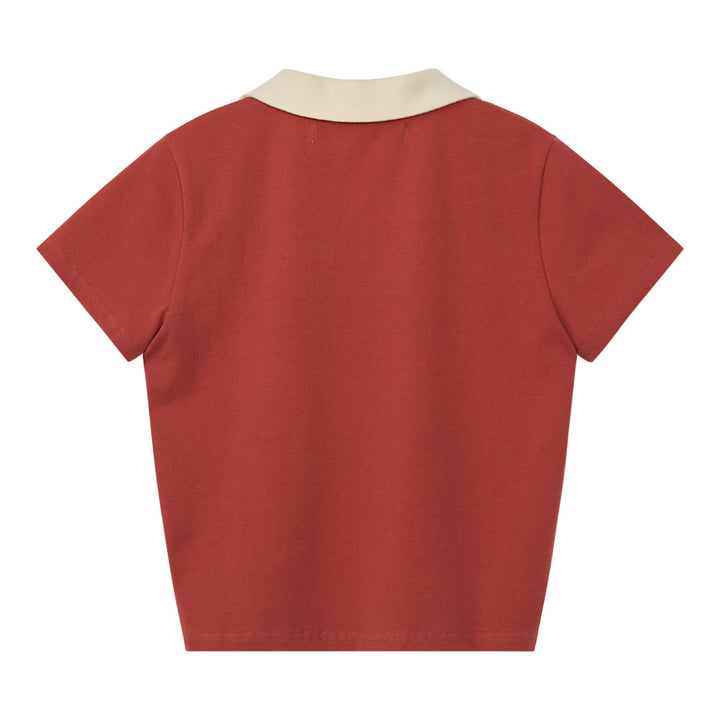 Club21 - Rest&Recreation - V-Neck Collar Top - TEES - Red