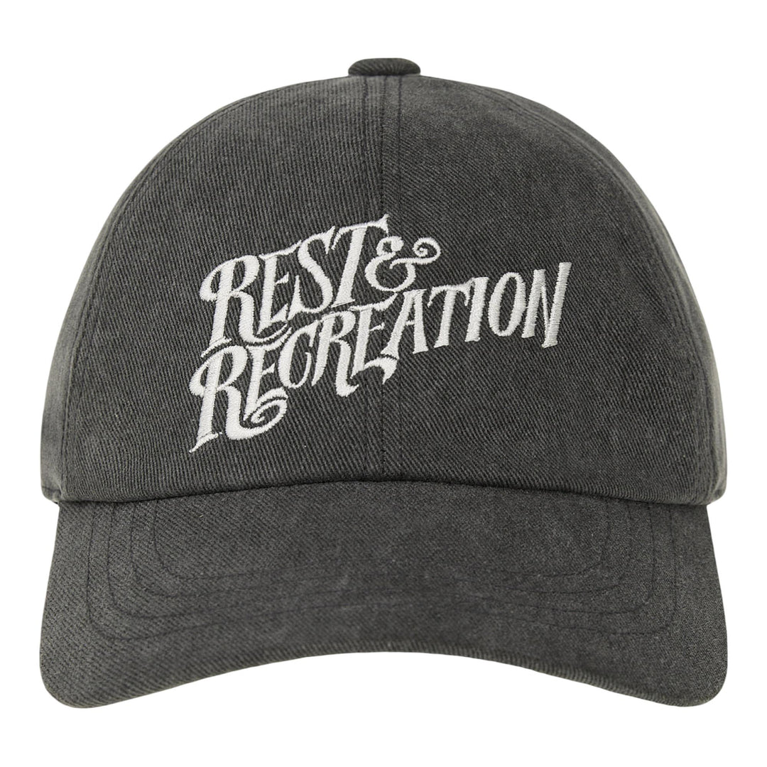 Club21 - Rest&Recreation - Wave Logo Washing Ball Cap - HATS - Charcoal