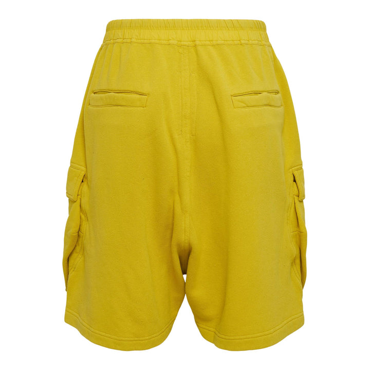Club21 - Rick Owens DRKSHDW - Cargobela Shorts Slub Felpa - SHORTS - Yellow