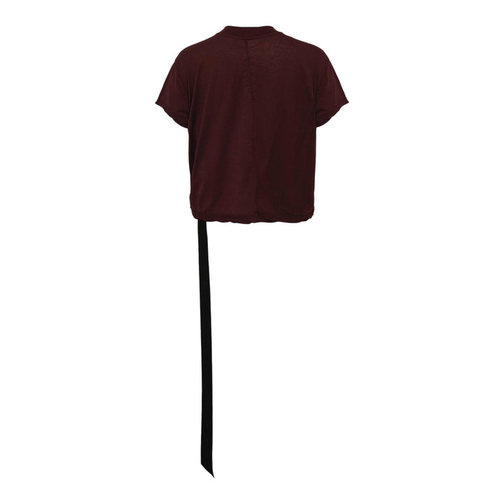 Club21 - Rick Owens DRKSHDW - Cropped Small Level T Cotton Gauze Jersey - TEES - Burgundy