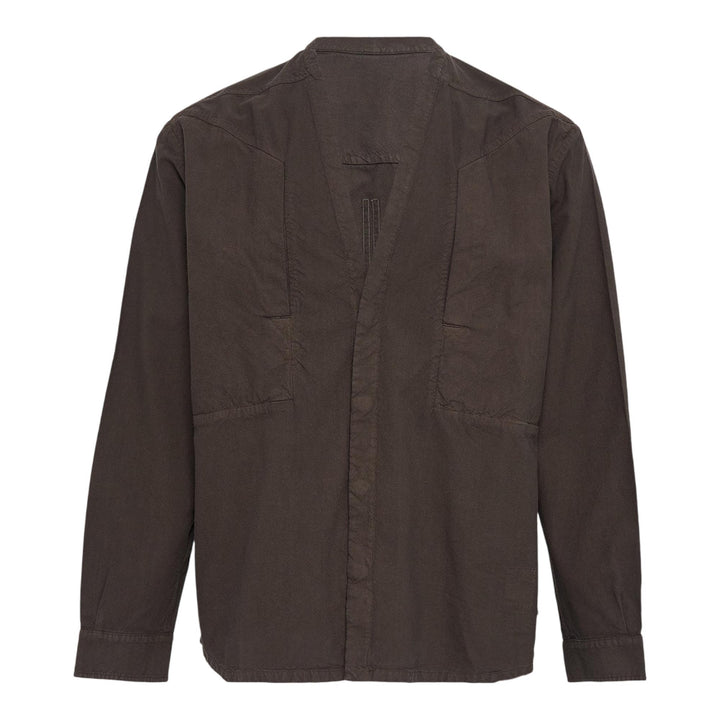 Club21 - Rick Owens DRKSHDW - Ls Larry Jumbo Fogpocket Shirt - SHIRTS - Charcoal