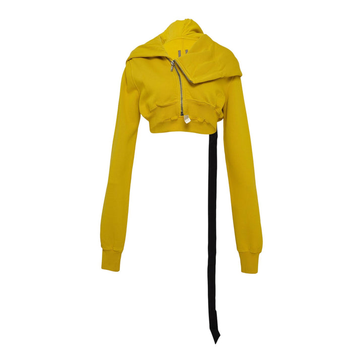Club21 - Rick Owens DRKSHDW - Micro Mountain Hoodie Furka Heavy Sweatshirt - SWEATERS - Yellow