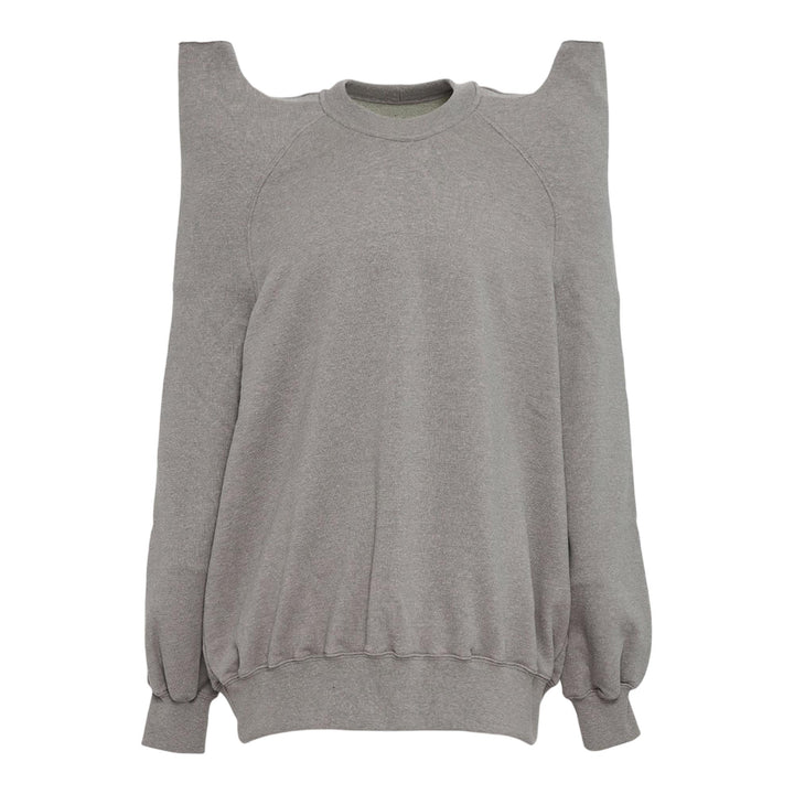 Club21 - Rick Owens DRKSHDW - Tecsweat Grey Melange Felpa Jersey - SWEATSHIRTS - Grey