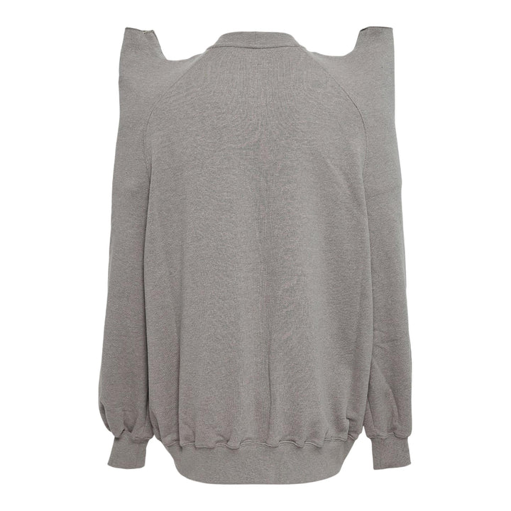 Club21 - Rick Owens DRKSHDW - Tecsweat Grey Melange Felpa Jersey - SWEATSHIRTS - Grey