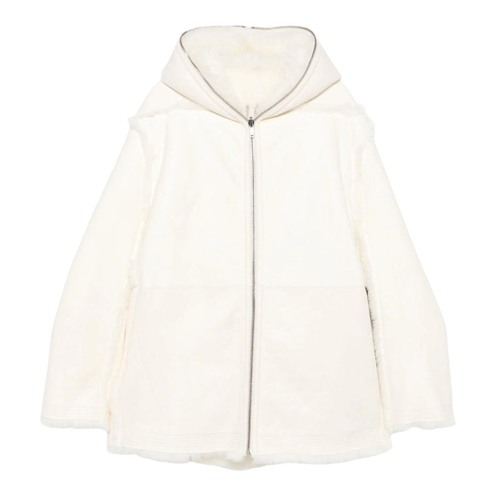 Club21 - Rick Owens - Gimp Mac Cropped Albino Shearling - LEATHER - Off-White