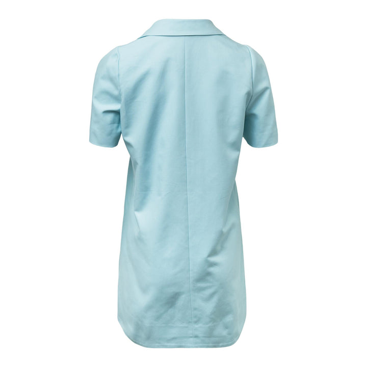 Club21 - SHUSHU/TONG - Lapel Short Sleeve Dress - WOVEN DRESSES - Light Blue