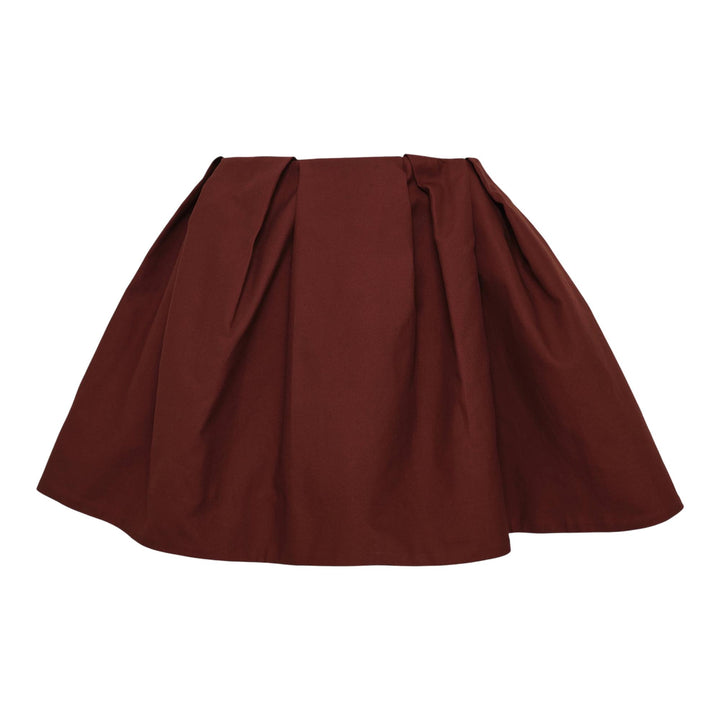 Club21 - SHUSHU/TONG - Tucked Short Skirt - SKIRTS - Brown