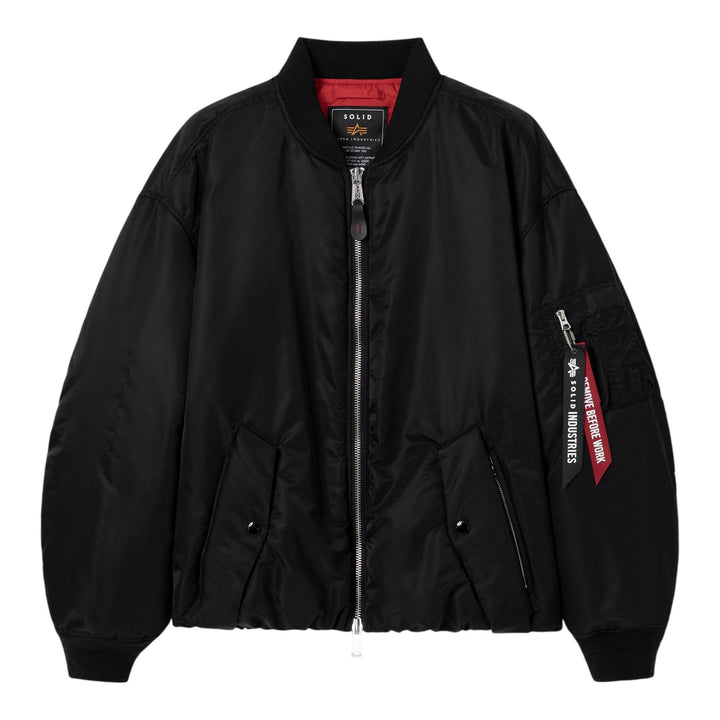 Club21 - SOLID HOMME - Alpha Industries X SH Bomber Jacket - BLOUSON - Black